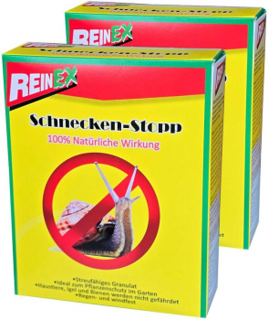 Schnecken-Stopp Schneckenkorn Schnecken-Schutz Schneckenabwehr Schneckenschutz 2 x 1,5 kg Reinex