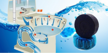 WC Spülkasten-Wasserkasten-Tabs (36 Stück) Reinigung Entkalkung Blauspüler Toiletten-Steine