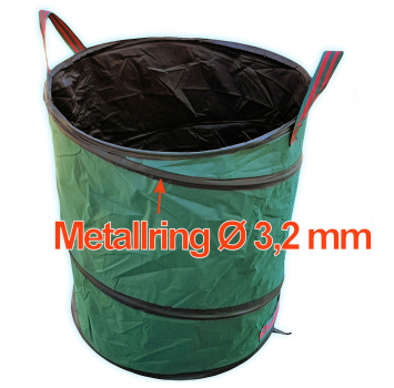 VABIONO 3x Gartensack 85 Ltr. Oxford Premium Qualität Popup Selbstaufstellend