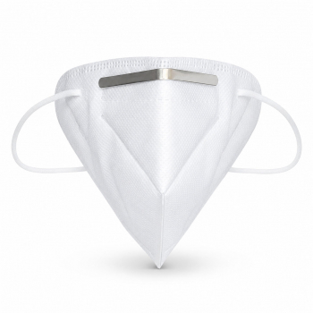 Gesichtsmaske 20 St einzeln verpackt, Schutzmaske mit Gummiband, anpassbarem Nasenbügel, schützt drinnen und draußen
