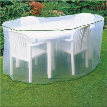 Schutzhülle für Gartenmöbel 230x160x90 cm oval