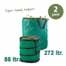Gartensack PopUp 85 ltr. + Gartenabfallsack 272 ltr. im 2er-Pack
